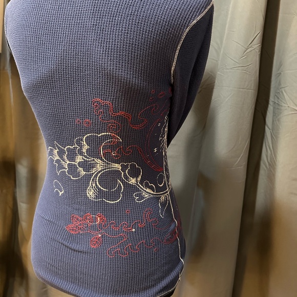 Lucky Brand Printed Long Sleeve Top - Picture 5 of 7